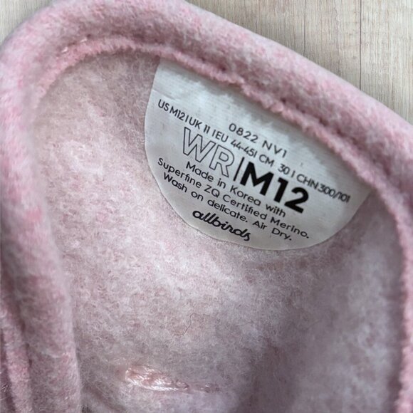 Allbirds Wool Runners Buoyant Pink Sneakers Men Size 12 Limited Edition 2022 main image 4